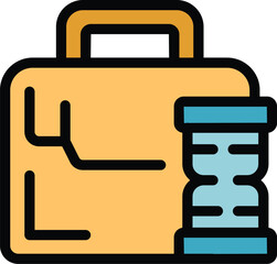 Poster - Representing the concept of limited time to complete a business task