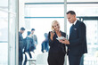 © C.Arcurs/peopleimages.com - Boss, tablet and business people in office for discussion, idea or planning online agenda together. Man, woman and digital app in meeting for management advice, report schedule or support in teamwork