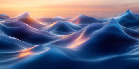 Poster - An abstract background featuring flowing waves evoking a sense of tranquility and motion