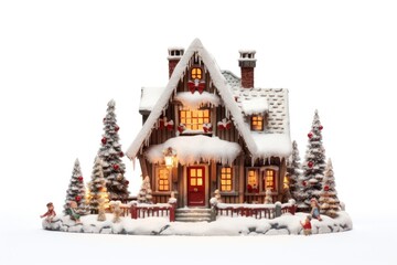 Canvas Print - Architecture christmas building house.