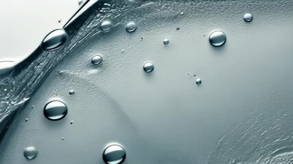 Poster - Water droplets form on a frozen surface