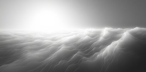 Poster - Wallpaper, pattern, and label background in silver. Three-dimensional rendering design. Blank background.