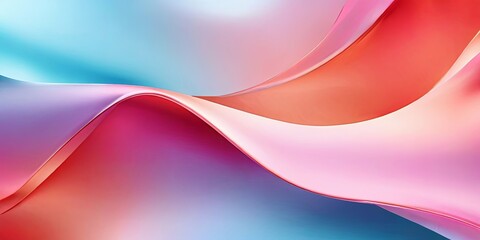 Aufkleber - A colorful, abstract background with a pink and blue wave