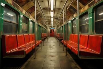 Canvas Print - Subway subway vehicle train.