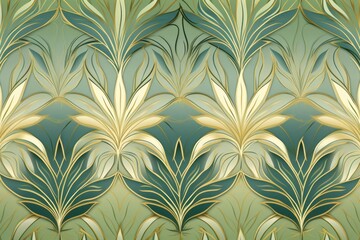 Wall Mural - Hemp leaf art wallpaper pattern.