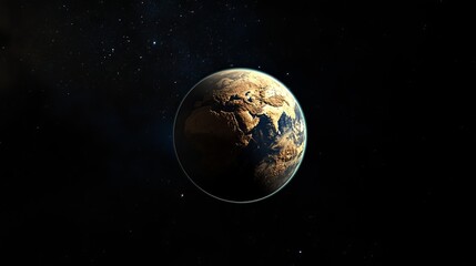 Wall Mural - an image depicting a planet in outer space.