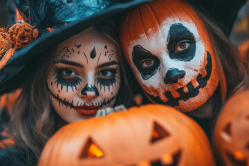 Wall Mural - halloween at work concept created with generative ai