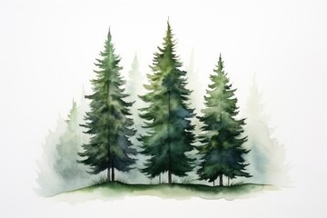 Canvas Print - Plant tree fir tranquility.