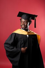 Canvas Print - Graduation student standing adult.