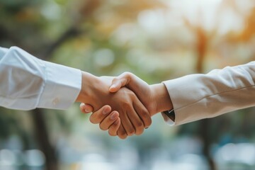 Canvas Print - Handshake medication agreement greeting.