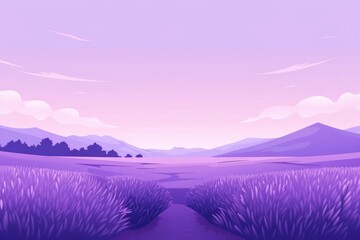 Wall Mural - Lavender field backgrounds landscape outdoors.