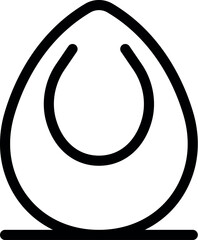 Poster - simple vector of an iron for ironing clothes on a white background