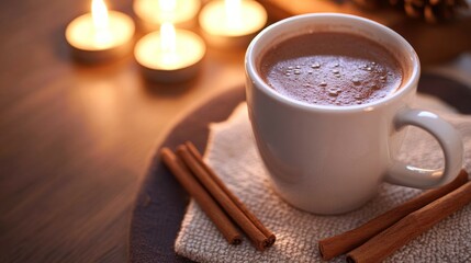 Poster - Cocoa by Candlelight, Hot cocoa