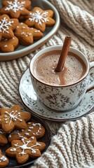 Wall Mural - Cinnamon Comfort, Hot cocoa