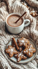 Wall Mural - Cinnamon Comfort, Hot cocoa