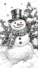 Sticker - Dressed to Impress, Snowmen