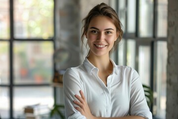 Poster - Confident professional woman in office