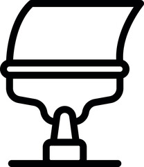 Poster - Simple vector of a paint bucket with roller for applying wall paint using renovation tool