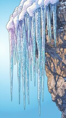 Sticker - Crystal Veil, Icicles