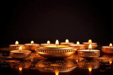 Poster - Candle diwali spirituality illuminated.