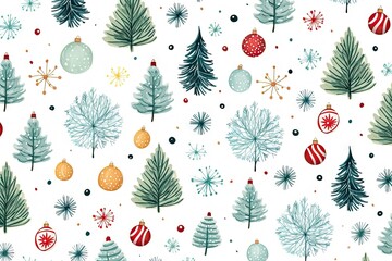 Sticker - Colorful Christmas Decoration christmas backgrounds decoration.