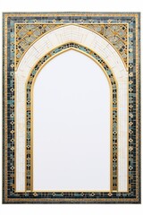 Sticker - Arch art Christmas architecture mosaic frame.