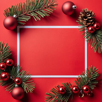 Christmas greeting card with New Year Bcakgroun 2025