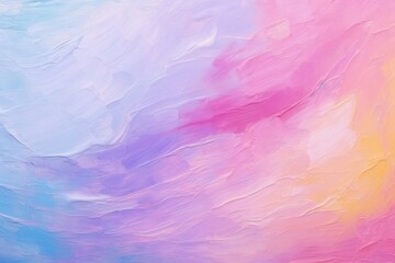 Canvas Print - Rainbow backgrounds abstract painting.