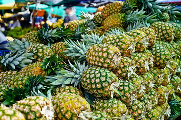 Pineapples on Fresh Market