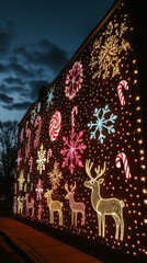 Wall Mural - Festival of Lights, Christmas lights