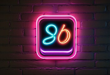 abstract neon light symbol illustration