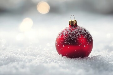 Christmas Season Background with Bauble Balls