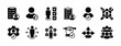 © Vilogsign - Soft skills icon set. Containing ability, value, aptitude, attitude, business career, confidence, creativity, development, empathy, work, connection, personal, diversity, power, potency, teamwork