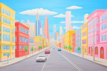 Cityscape painting architecture backgrounds.