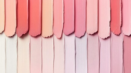Poster - A smooth gradient of soft pastel colors, from peach to pale pink, matte texture creating a calm, serene effect for design use