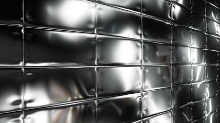 Poster - Metallic Tiles Abstract