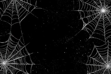 abstract halloween cobweb line art background vector illustration with grunge texture halloween desi