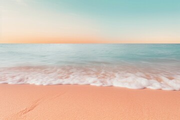 Canvas Print - A photo of the beach outdoors horizon nature.