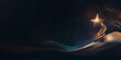 © MAJGraphics - A golden star-shaped trophy sits on a dark background with glitter. Success and achievement.