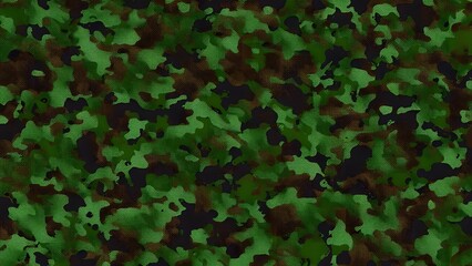 Sticker - camouflage dark background green color hunting style fashionable design