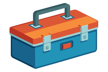 Toolbox illustration on white background.