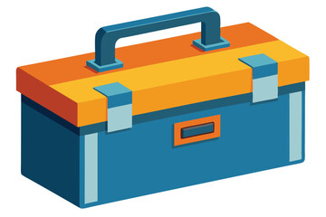 Toolbox illustration on white background.