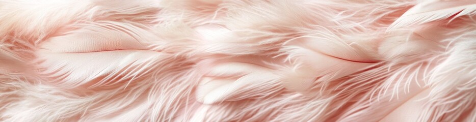 Canvas Print - A soft arrangement of delicate pink feathers, evoking a sense of lightness and elegance.