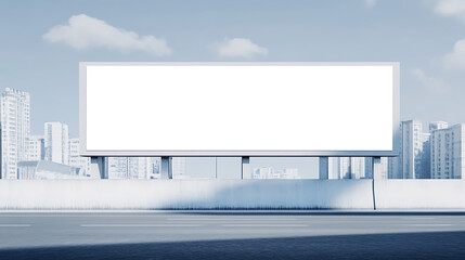 Wall Mural - roadside advertisement sign with a png cutout screen on a transparent background, perfect for seamle