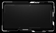 © patthana - HUD frames white grey user interface elements design modern technology futuristic control panel screen digital hologram window gaming menu touching cyber monitor set on black background vector