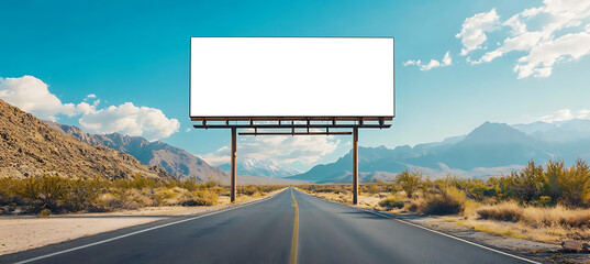 Wall Mural - a png cutout screen set in a roadside billboard with a transparent backdrop, offering a versatile ca