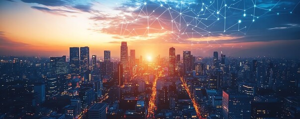 Aufkleber - Introduction to smart city technology, highlighting its significance in creating resilient, adaptive, and efficient urban ecosystems