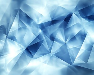 Aufkleber - Unique abstract blue banner for a technology webpage, combining various shades of blue with geometric elements for a captivating effect
