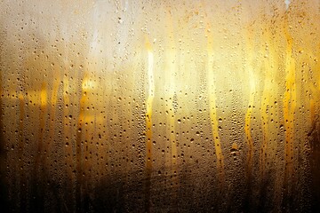 Raindrops on car windscreen