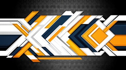 Poster - Dynamic Geometric Shapes in Bold Colors